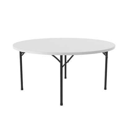 Economy Blow-Molded Plastic Folding Table 48x48"
