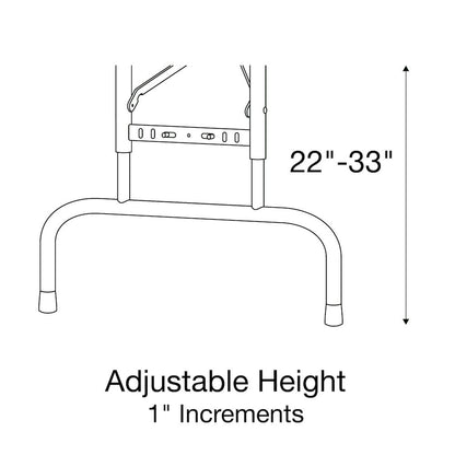 Adjustable Height High Pressure Top Folding Table 30x60"