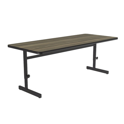Adjustable Height High-Pressure Top Trapezoid Computer/Student Desk 30x60