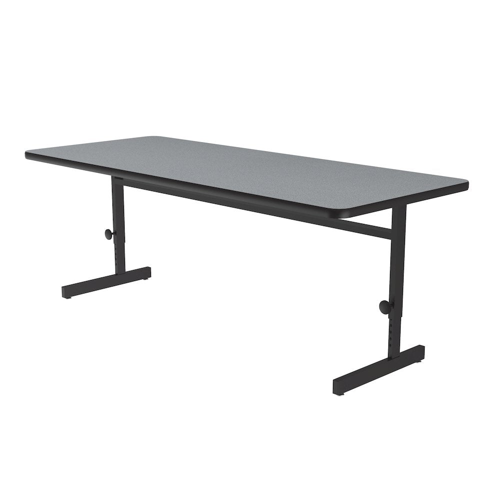 Adjustable Height High-Pressure Top Trapezoid Computer/Student Desk 30x60