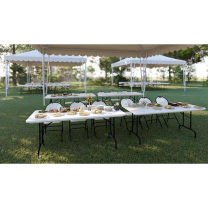 Correctional Tamper-Resistant Blow-Molded Plastic Folding Table 60x60