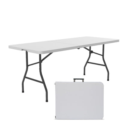 Economy Blow-Molded Plastic Fold in Half Table 30x72"