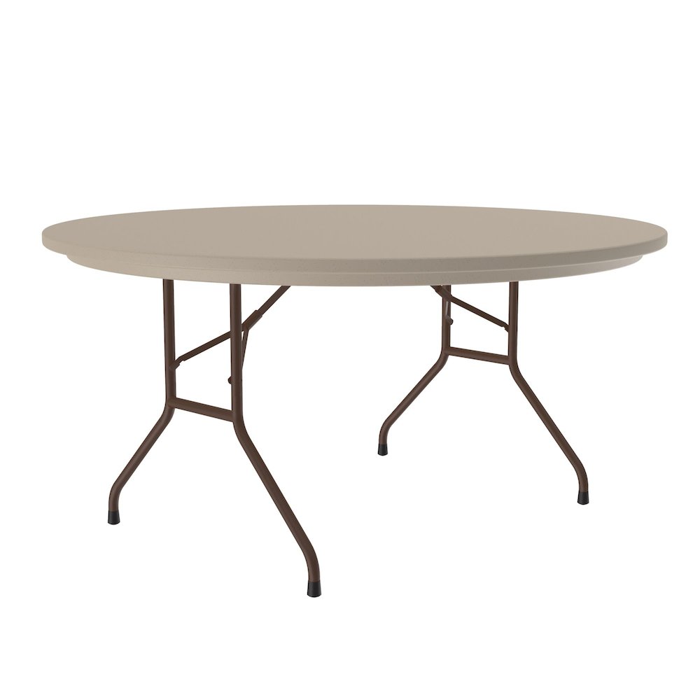Correctional Tamper-Resistant Blow-Molded Plastic Folding Table 60x60