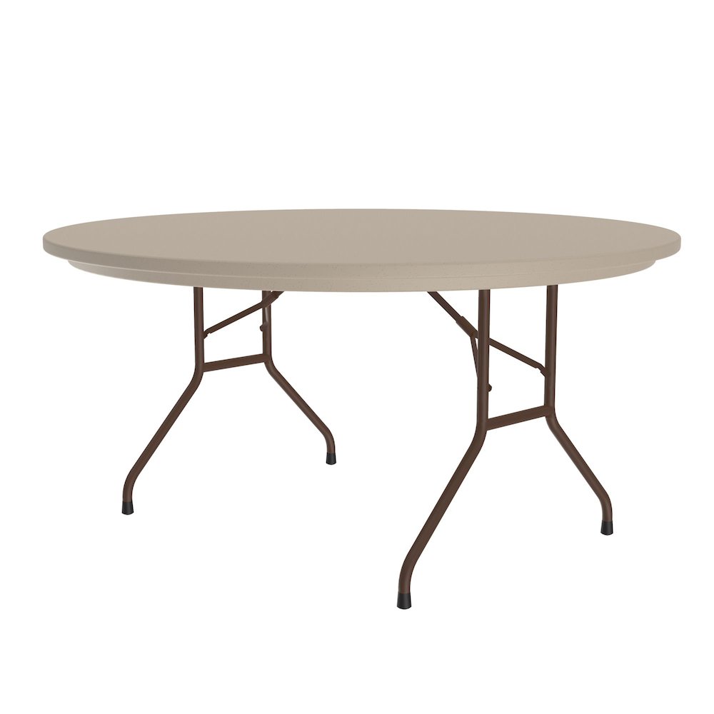 Commercial Blow-Molded Plastic Folding Table 60x60"