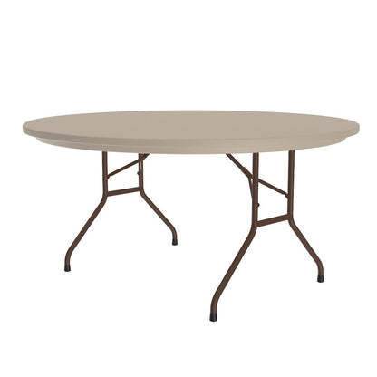 Commercial Blow-Molded Plastic Folding Table 60x60"