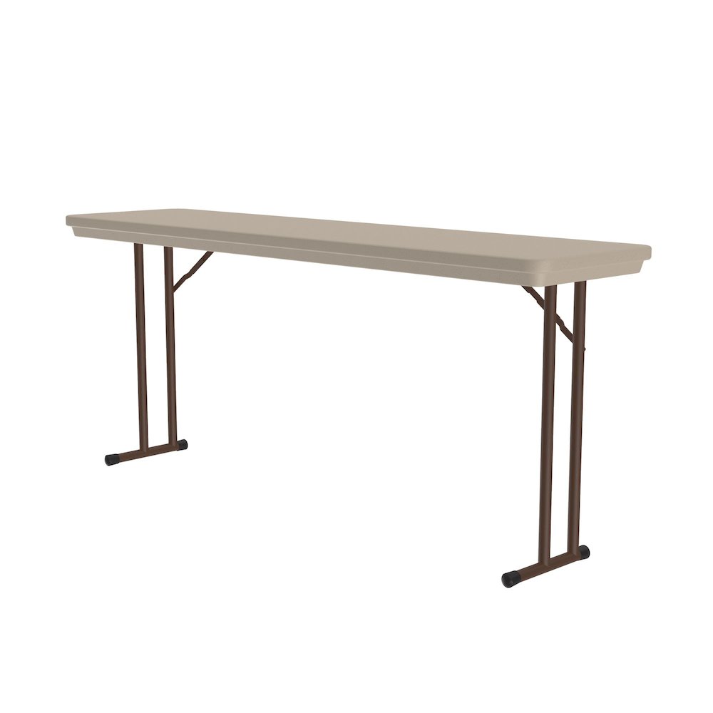 Correctional Tamper-Resistant Blow-Molded Plastic Folding Table 18x72