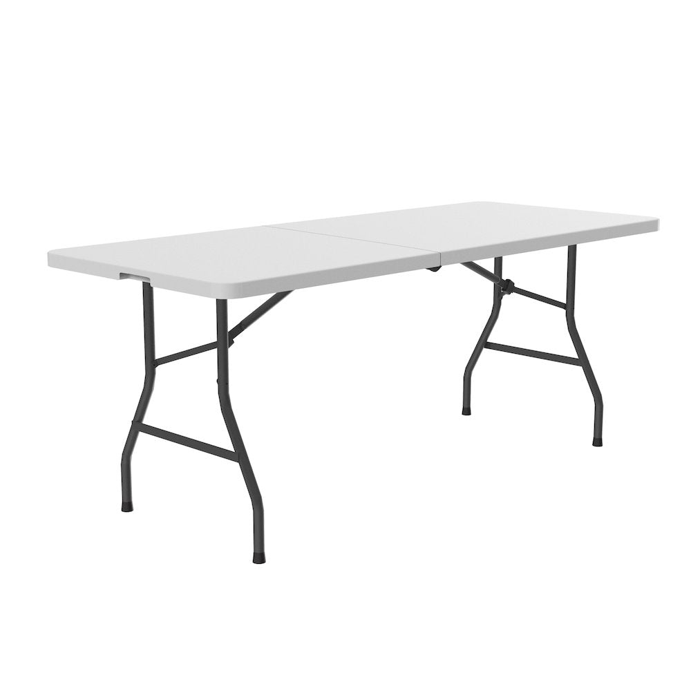 Economy Blow-Molded Plastic Fold in Half Table 30x72"