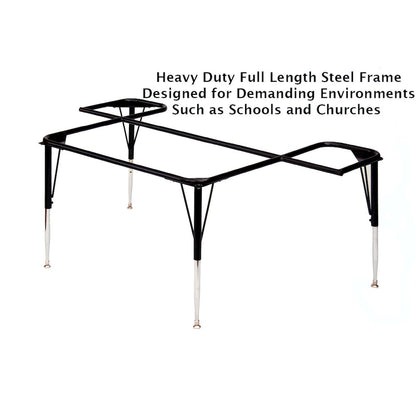 Commercial Blow-Molded Plastic Top Activity Tables 48x72"
