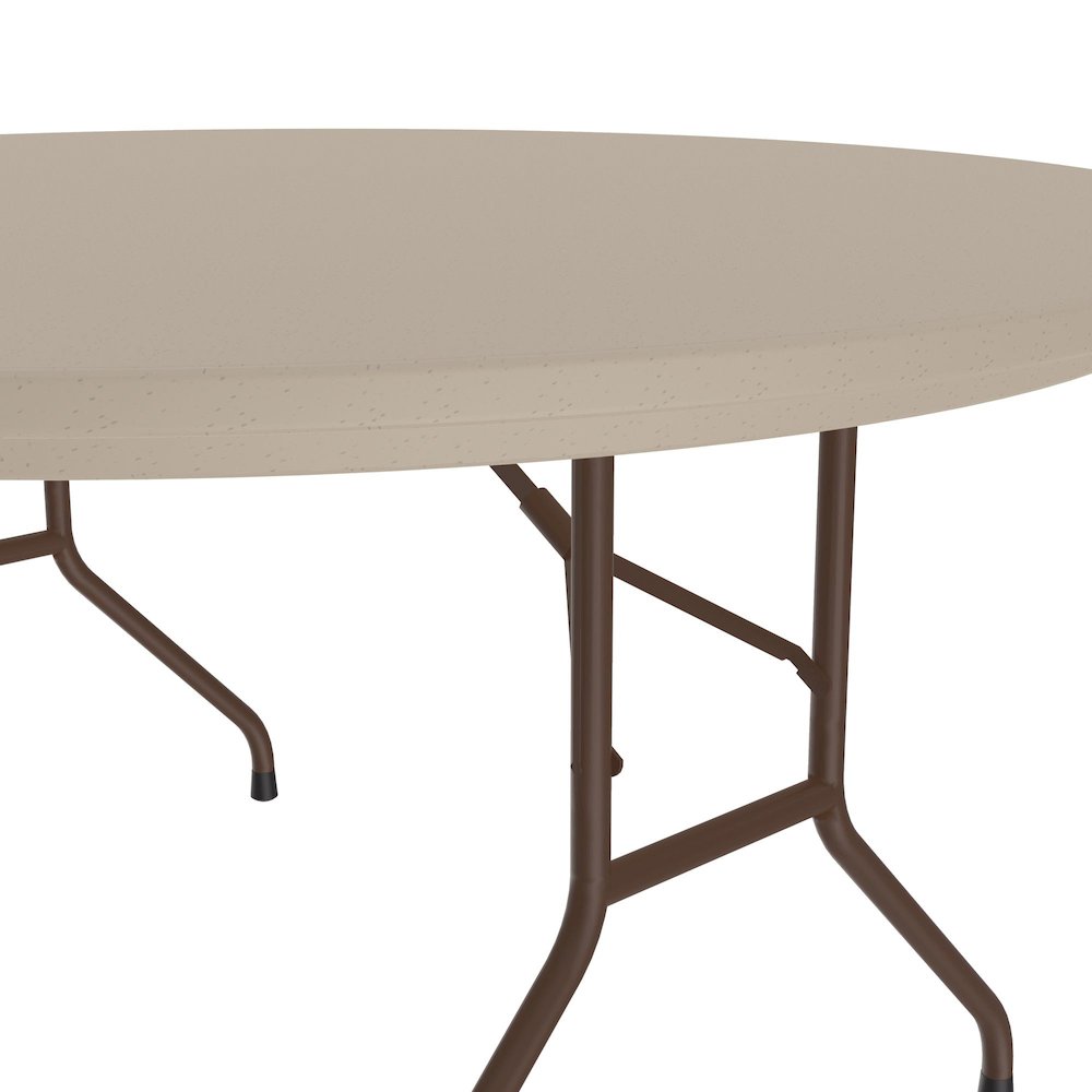 Correctional Tamper-Resistant Blow-Molded Plastic Folding Table 60x60