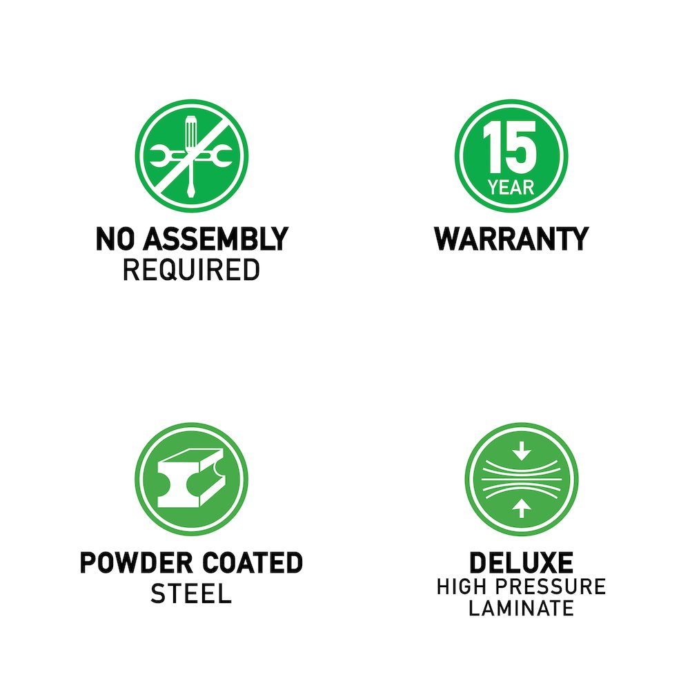 Deluxe High Pressure Top Folding Table 18x96"