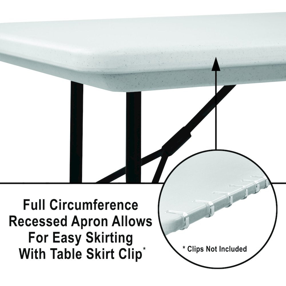 36" Counter Height Commerical Grade Blow-Molded Plastic Folding Table 30x96"