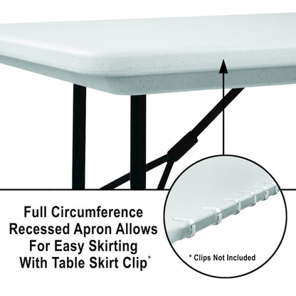 36" Counter Height Commerical Grade Blow-Molded Plastic Folding Table 30x96"