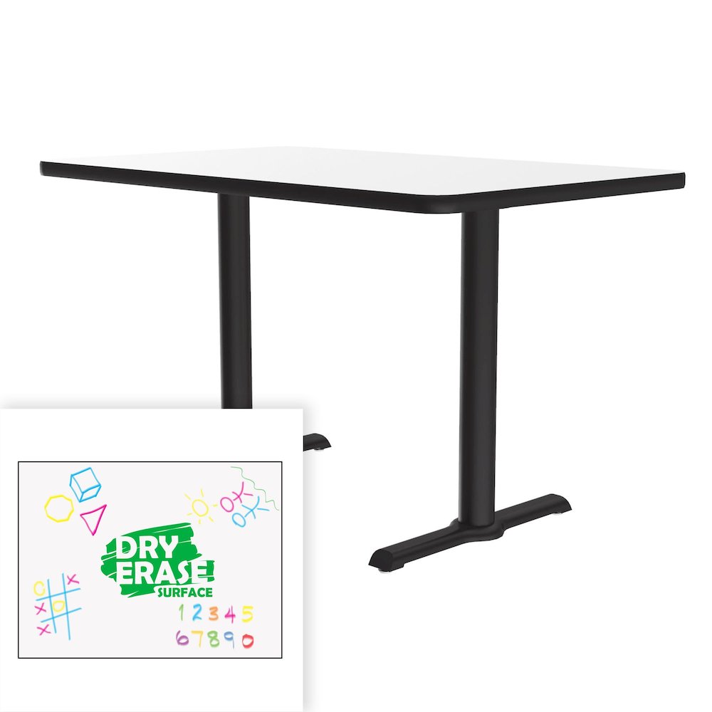 Markerboard-Dry Erase Table Height Café and Breakroom Table 30x60