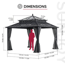 12 ft. x 12 ft. Kingston Extra-Tall, Wide Hardtop Gazebo