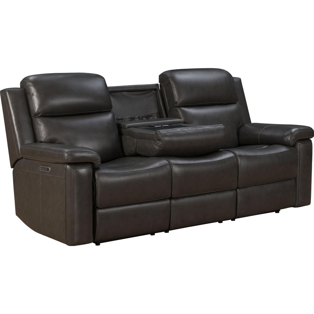 Leon Power Reclining Sofa w/Power Head Rests, Power Lumbar, Heat & Massage