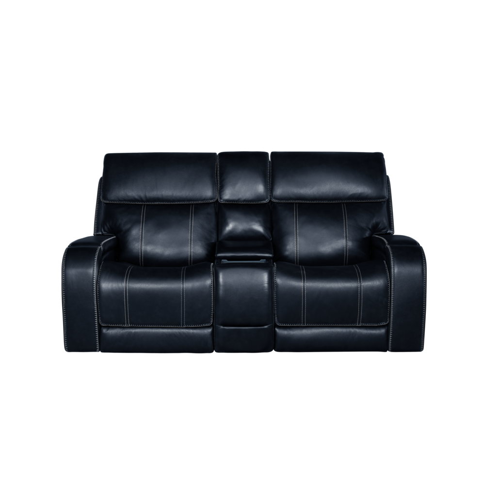 Glenwood Sofa w/Power Recline, Power Head Rests & Power Lumbar (Lay Flat)