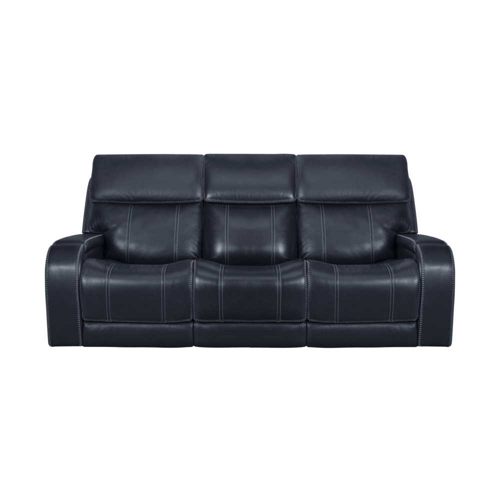 Glenwood Sofa w/Power Recline, Power Head Rests & Power Lumbar (Lay Flat)