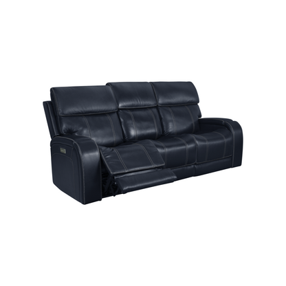 Glenwood Sofa w/Power Recline, Power Head Rests & Power Lumbar (Lay Flat)