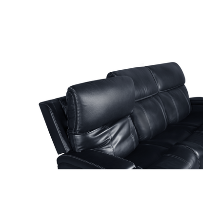Glenwood Sofa w/Power Recline, Power Head Rests & Power Lumbar (Lay Flat)