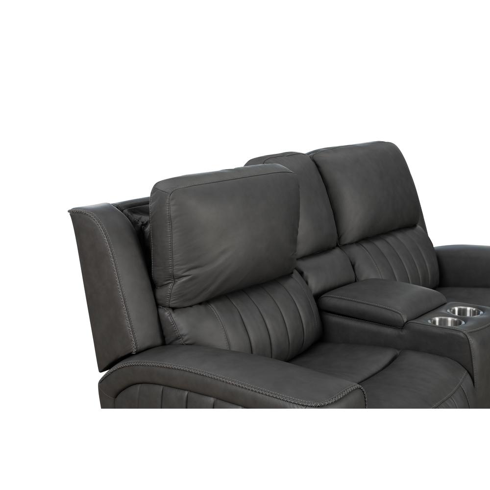 Loveseat w/Power Head Rests, Power Lumbar & Console w/Storage & 2 Cup Holders