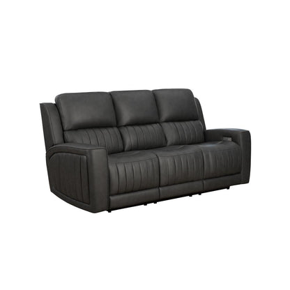 Sofa w/Power Head Rests, Power Lumbar & Drop Down Table w/2 Cup Holders
