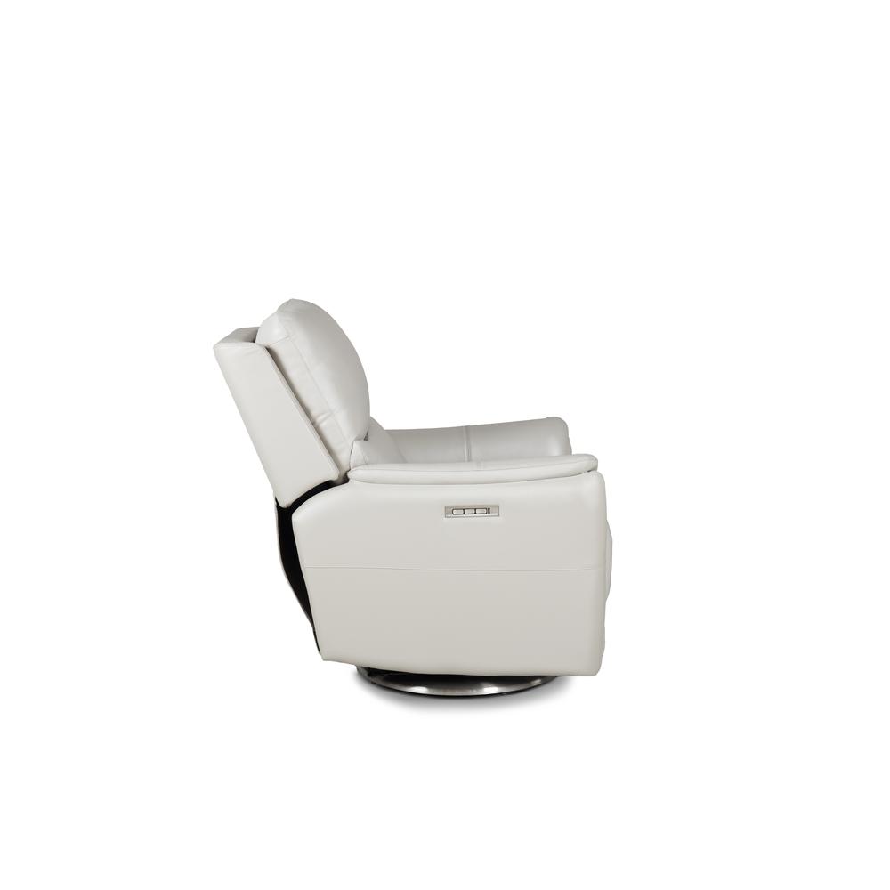 Salem Swivel Recliner w/Power Recline, Power Head Rest & Power Lumbar (Lay Flat)