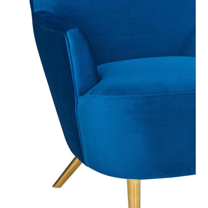 Julia Navy Wingback Chair
