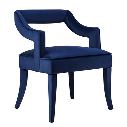 Opulent Navy Velvet Chair, Belen Kox