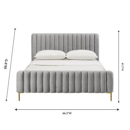 Angela Grey Bed in King