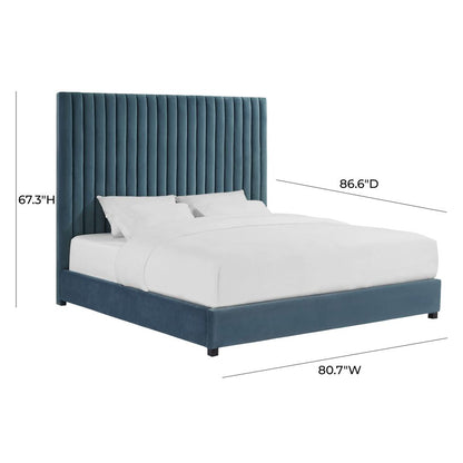 Arabelle Sea Blue Bed in Queen