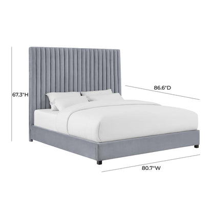 Arabelle Grey Bed in Queen