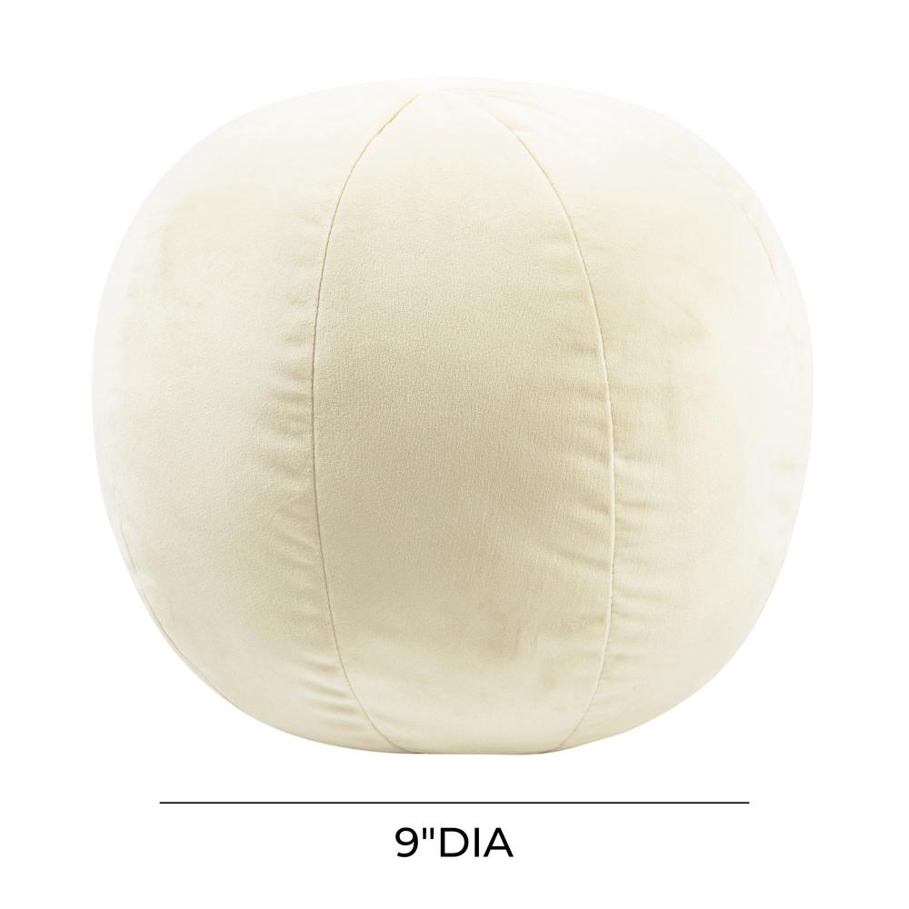 Boba 9" Cream Velvet Pillow