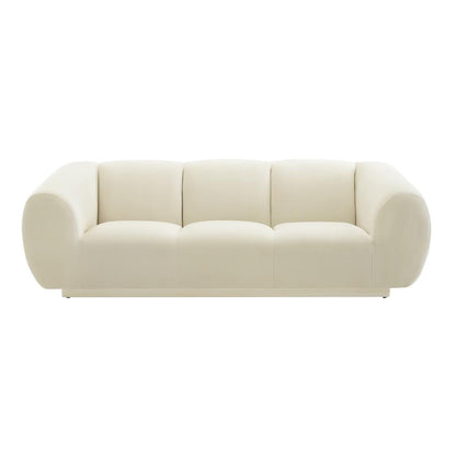 Emmet Cream Velvet Sofa