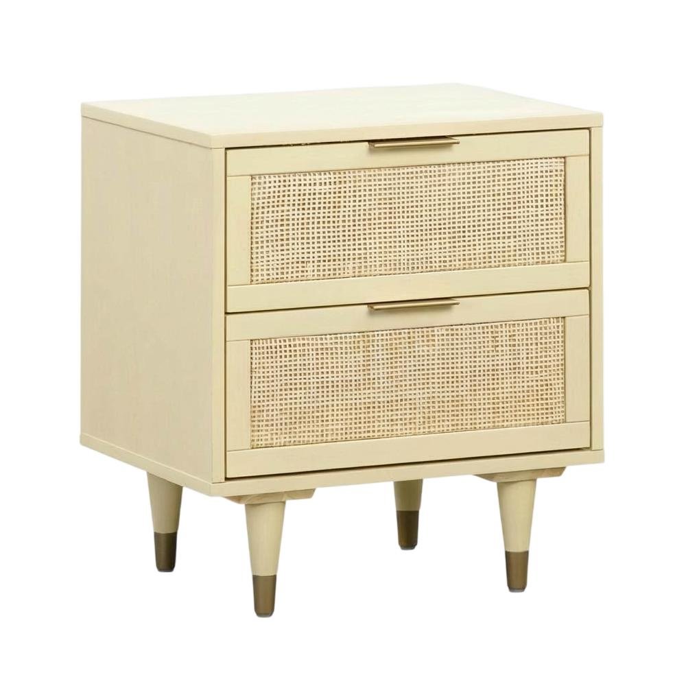 Buttermilk Nightstand with Classic Design and Solid Construction