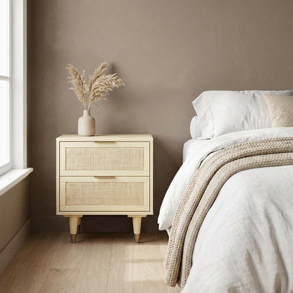 Buttermilk Nightstand with Classic Design and Solid Construction