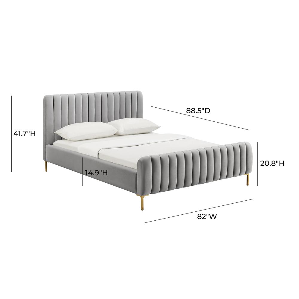 Angela Grey Bed in Queen