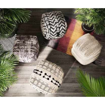 Mariel Cotton Pouf