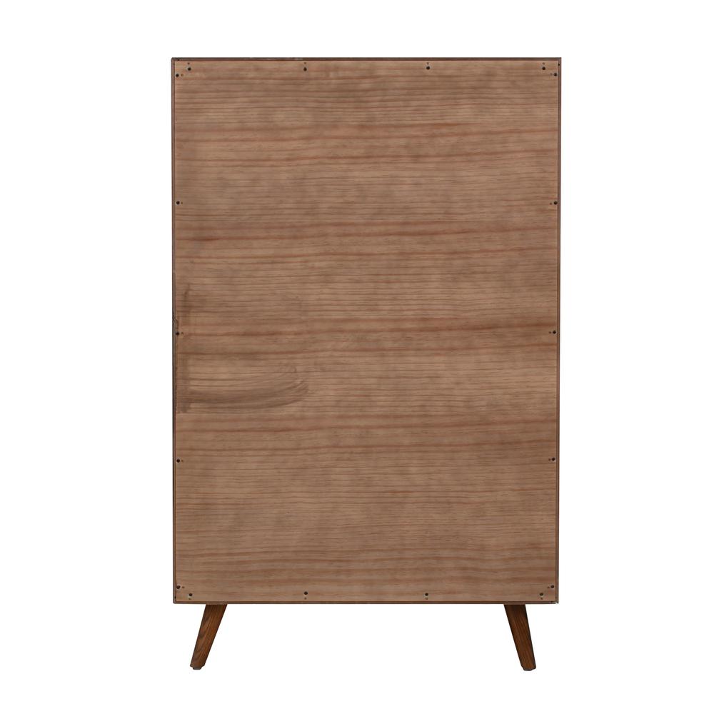 Emery Pecan 5 Drawer Chest