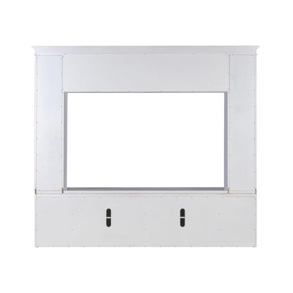 Virginia White Entertainment Center for TVs up to 75"
