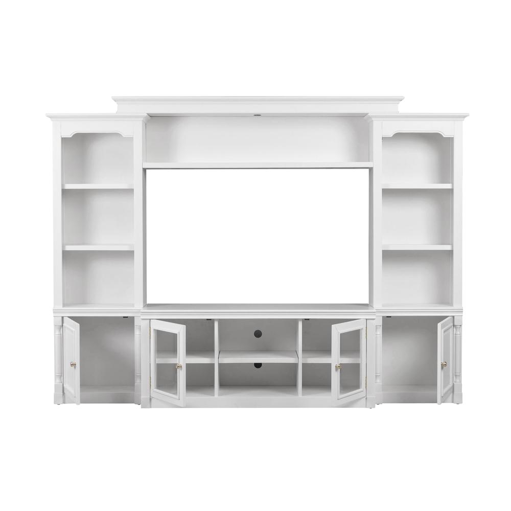 Virginia White Entertainment Center for TVs up to 65"
