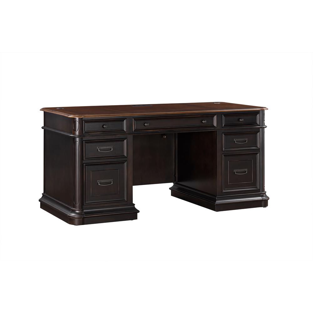 Roanoke Black Executive Desk