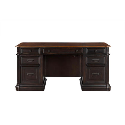 Roanoke Black Executive Desk