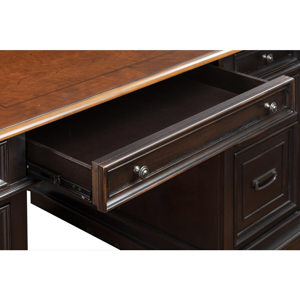 Roanoke Black Executive Desk