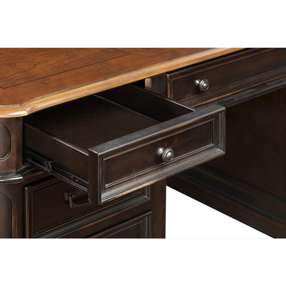 Roanoke Black Executive Desk
