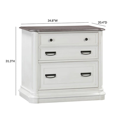 Roanoke White File Cabinet