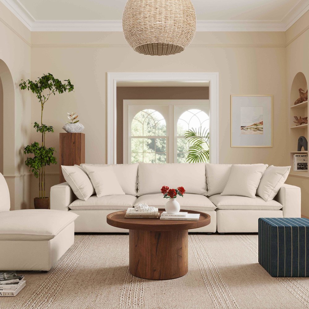 Cali Natural Performance Fabric Modular Sofa