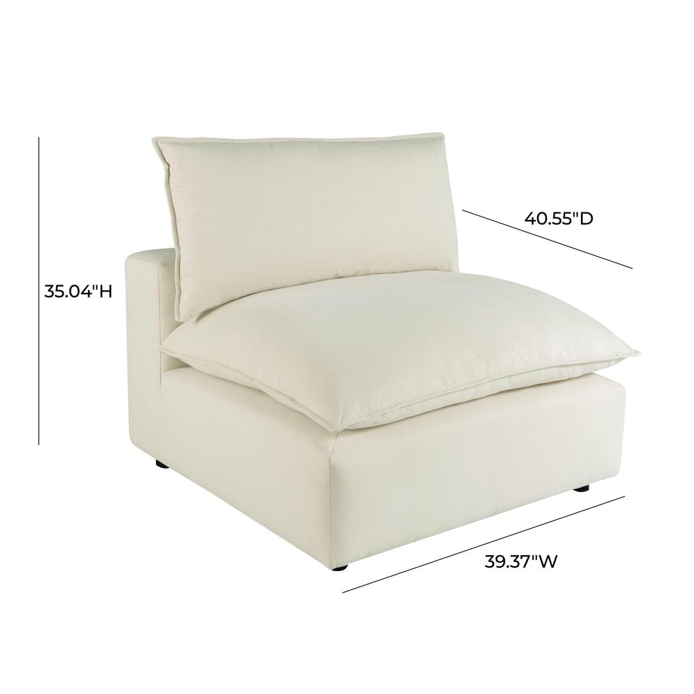 Cali Natural Armless Chair