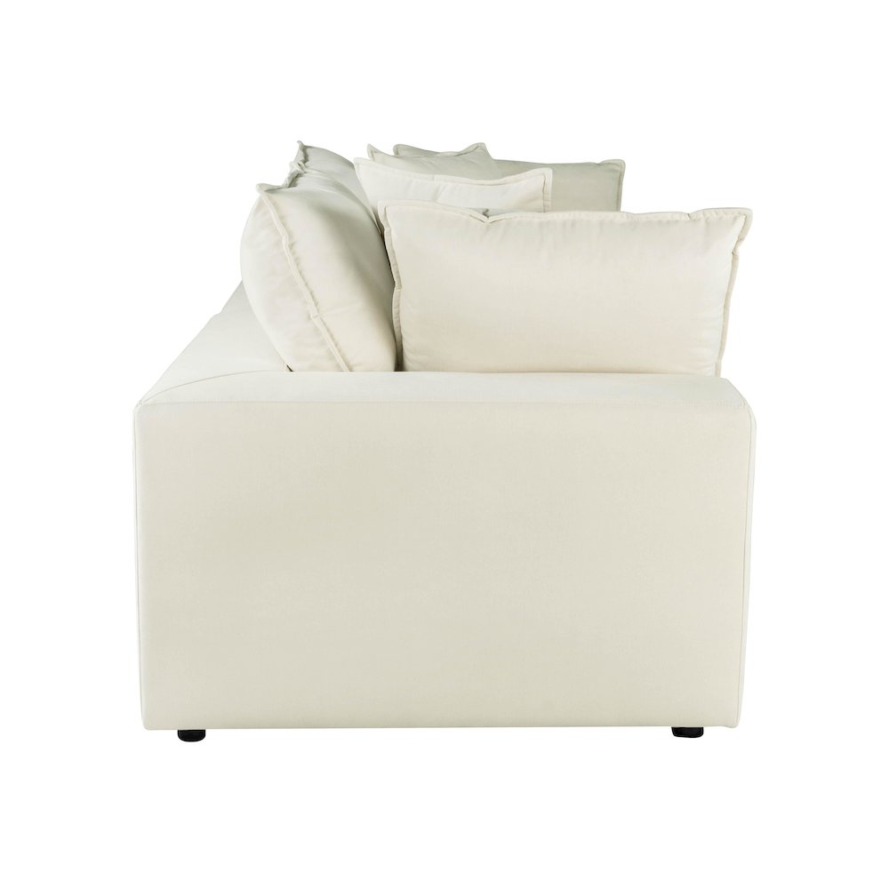 Cali Natural Performance Fabric Modular Loveseat