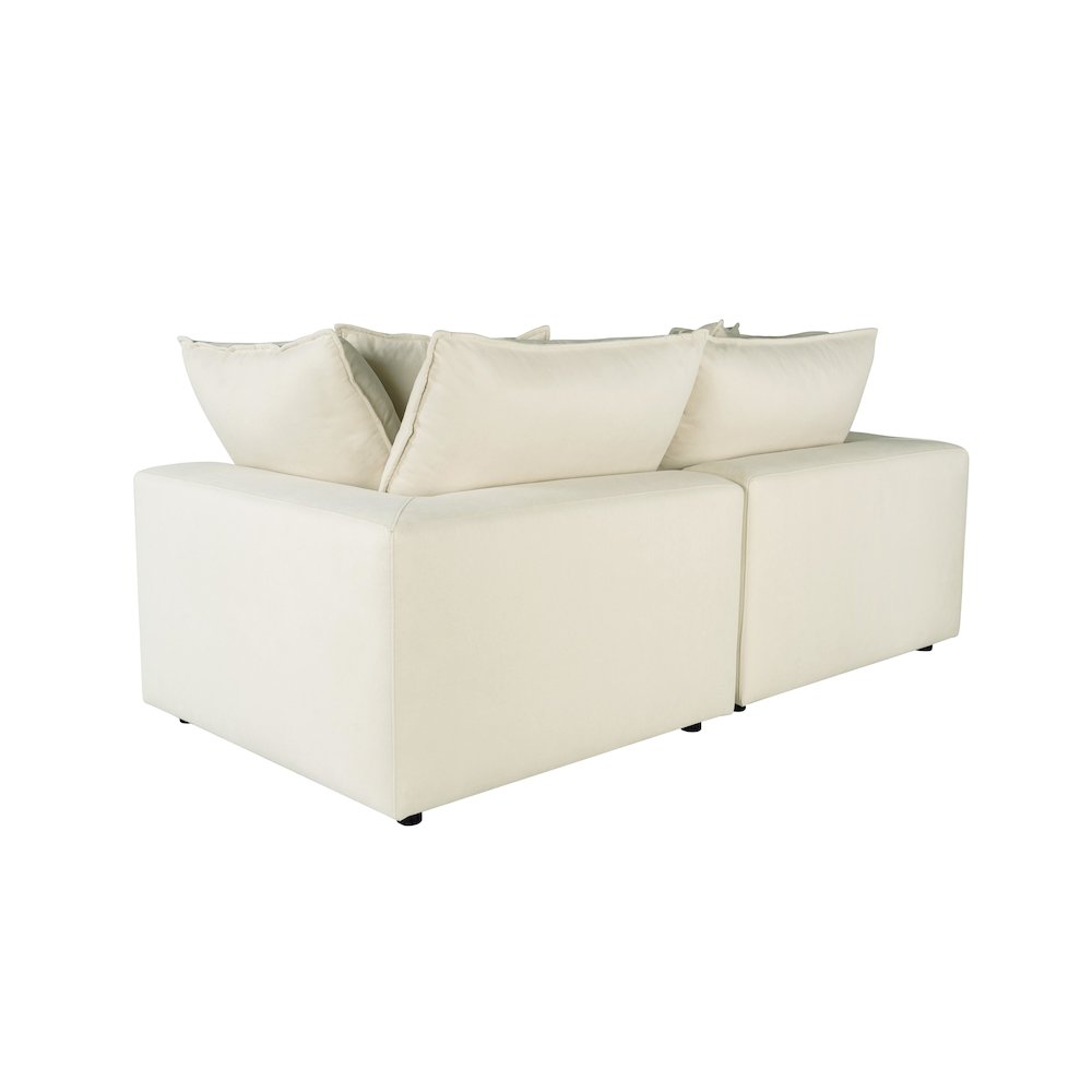Cali Natural Performance Fabric Modular Loveseat