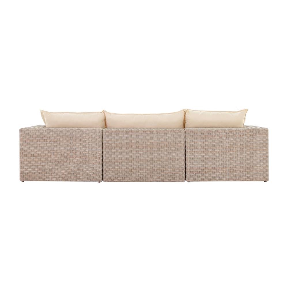 Cali Natural Wicker Outdoor Modular Sofa